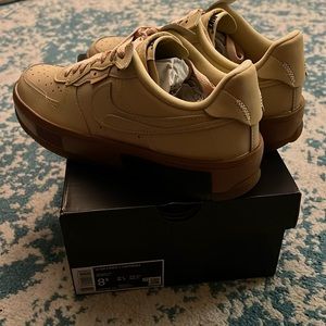 Brand New Air Force 1 Fontanka (W 8.5) with Box. Color Sesame/Black.